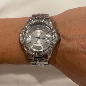 Guess silver waterproof watch